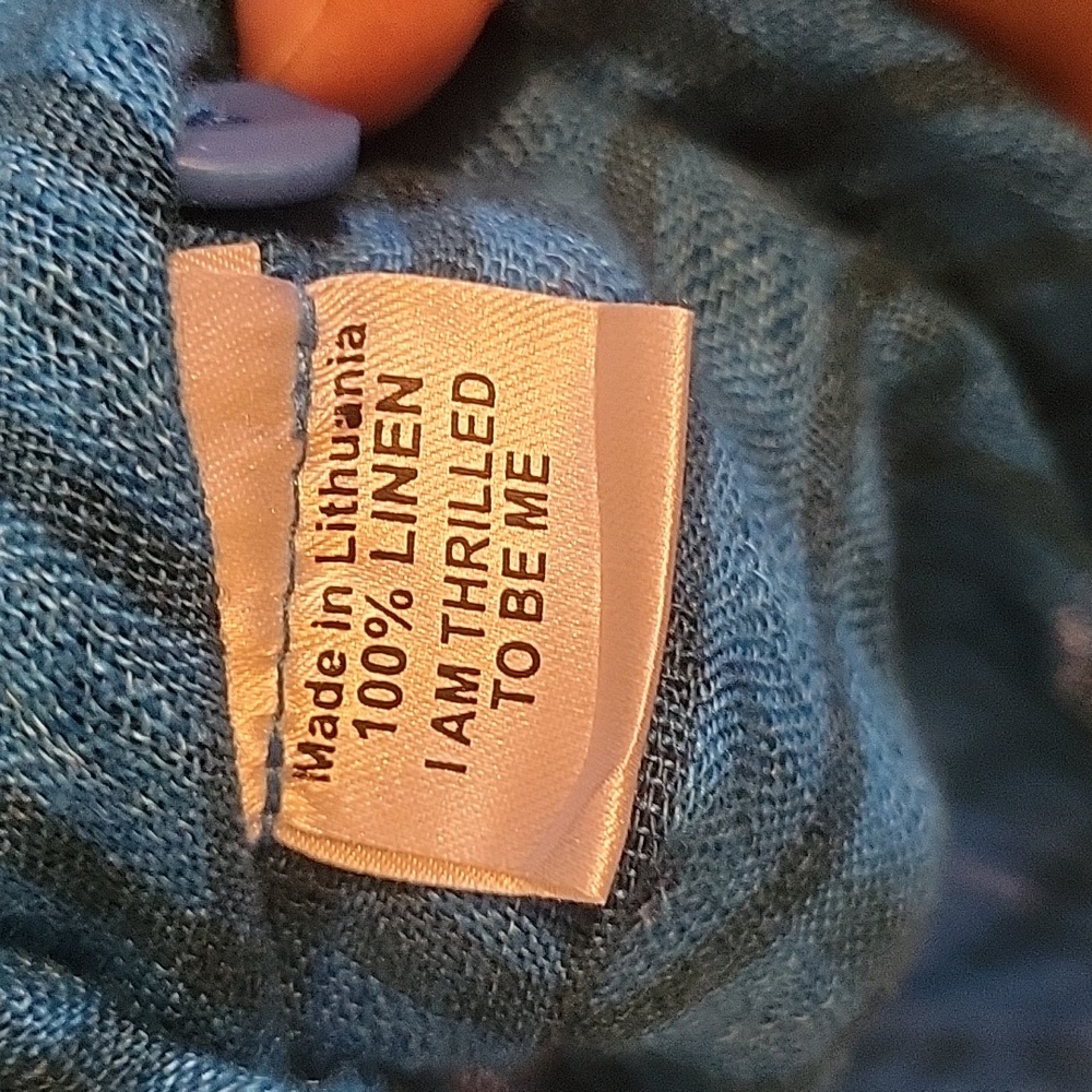 Flax Plaid Linen Top - Picture 6 of 6